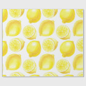 Lemonmuster Geschenkpapier (Flach)