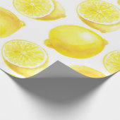 Lemonmuster Geschenkpapier (Ecke)