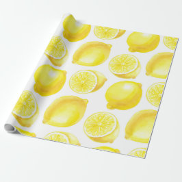 Lemonmuster Geschenkpapier