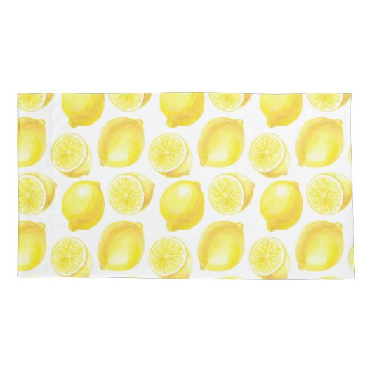 Lemonmuster Kissenbezug (Rückseite-Links)