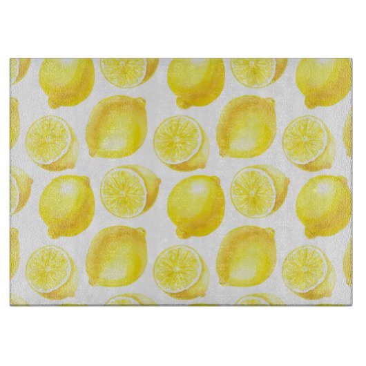 Lemonmuster Schneidebrett (Vorderseite)