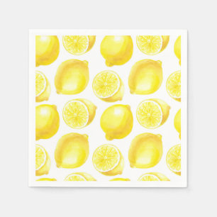 Lemonmuster Serviette