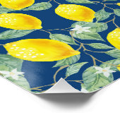 LEMONOBST IN LÄNDERBLAUE POSTER (Ecke)