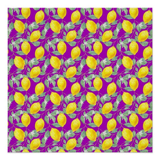 LEMONOBST IN LILA HINTERGRUND POSTER (Vorderseite)