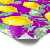LEMONOBST IN LILA HINTERGRUND POSTER (Ecke)