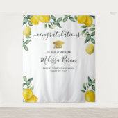 Lemons Abschluss Foto Hintergrund für Foto Stand Wandteppich (Vorderseite)