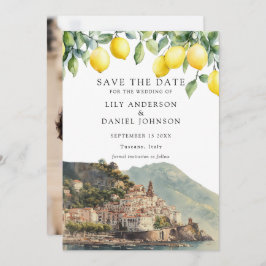 Lemons Amalfi Coast Italy Photo Wedding Save The Date