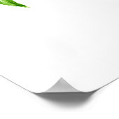 Lemons and Foliage Baby Shower Welcome Poster (Ecke)