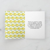 Lemons and Foliage Birthday Dankeskarte (Innenseite)