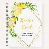 Lemons and Foliage Recipe Book Notizblock (Vorderseite)