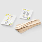 Lemons and Foliage Wedding Program Fächer (Non-assembled)