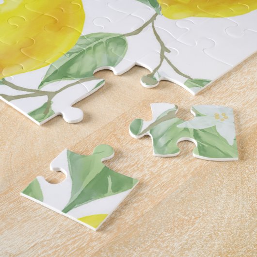 Lemons and Leaves Design Jigsaw Puzzle (Seite)