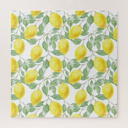 Lemons and Leaves Design Jigsaw Puzzle (Vertikal)