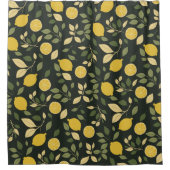 Lemons and Leaves Duschvorhang (Vorderseite)