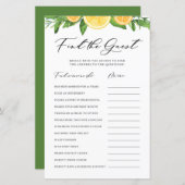 Lemons and Oranges Find the Guests Shower Game (Vorne/Hinten)