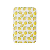Lemons Aquarell Badematte (Vorderseite Vertikal)