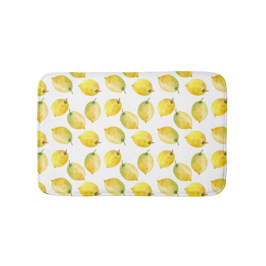 Lemons Aquarell Badematte (Vorderseite)