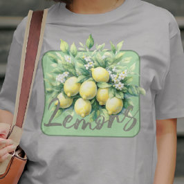 Lemons Aquarellfrucht Botanisch T-Shirt