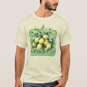 Lemons Aquarellfrucht Botanisch T-Shirt (Vorderseite)