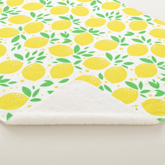 Lemons Baby Sherpa Blanket Sherpadecke (3/4)