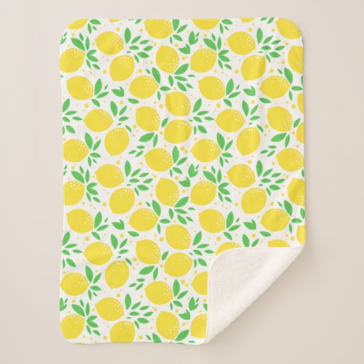 Lemons Baby Sherpa Blanket Sherpadecke (Vorderseite)