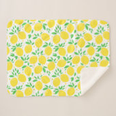 Lemons Baby Sherpa Blanket Sherpadecke (Vorderseite (Horizontal))