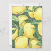 Lemons Baby Shower Mama's Haupt Squeeze Einladung (Rückseite)