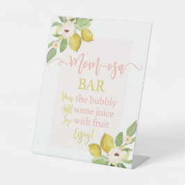 Lemons Baby Shower Momosa Bar Sockelschild
