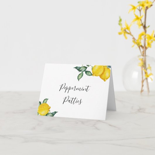 Lemons bearbeitbare Zeichenkarte Karte (Gelbe Blume)