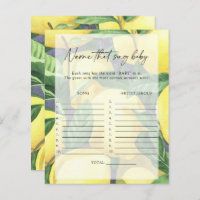 Lemons - Benennen Sie dieses Lied Baby Duschgame