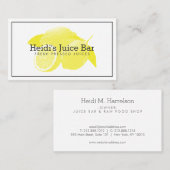 Lemons Bildschirmauflösung Gelb/Weiß Visitenkarte (Vorne/Hinten)