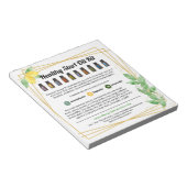 Lemons & Blätter Essential Oil Kit Handout Notizblock (angewinkelt)