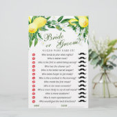 Lemons Blossom Greenerity Chic Brautparty Game (Stehend Vorderseite)