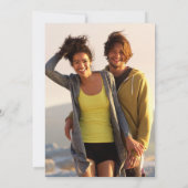 Lemons Blossom Greenerity Foto Wedding Einladung (Rückseite)