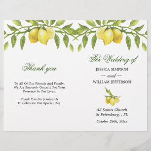 Lemons Blossom Grüne Gedeckte Hochzeit
