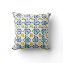 Lemons & Blue marokkanische Fliesenmuster