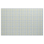 Lemons & Blue marokkanische Fliesenmuster Stoff (Fat Quarter (45,7 x 55,9 cm))
