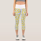 Lemons Blue Mediterranean Capri Leggings (Vorderseite)
