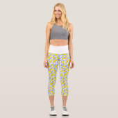 Lemons Blue Mediterranean Capri Leggings (Vorderseite)