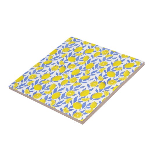 Lemons Blue Mediterranean Fliese (Seite)