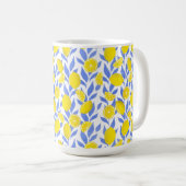Lemons Blue Mediterranean Kaffeetasse (VorderseiteRechts)