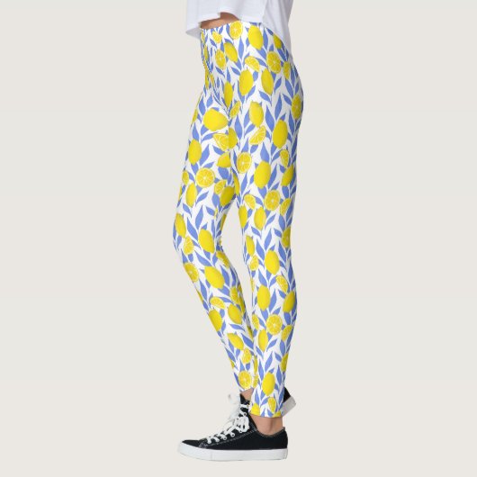 Lemons Blue Mediterranean Leggings (Links)