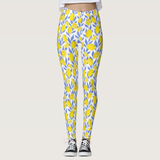 Lemons Blue Mediterranean Leggings (Vorderseite)