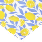 Lemons Blue Mediterranean Tischdecke (Schrägansicht)