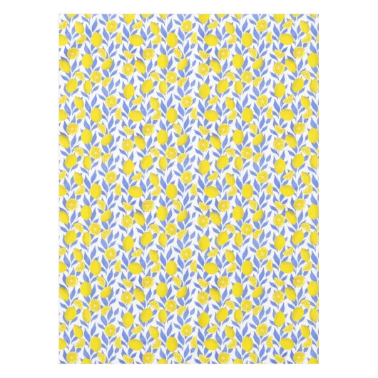 Lemons Blue Mediterranean Tischdecke (Vorderseite)