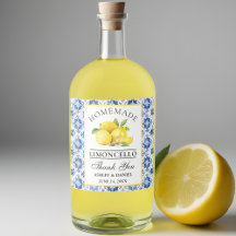 Lemons Blue Tile Limoncello