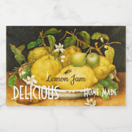 LEMONS BLUME LEMON JAM ERHALTET CANNINGS LEBENSMITTELETIKETT