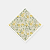 Lemons & Blume Muster Napkins Serviette (Ecke)