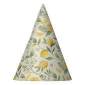 Lemons & Blume Muster Party Hat Partyhütchen (Links)
