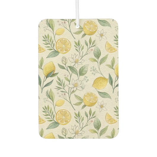 Lemons & Blume Pattern Air Freshener Autolufterfrischer (Vorderseite)